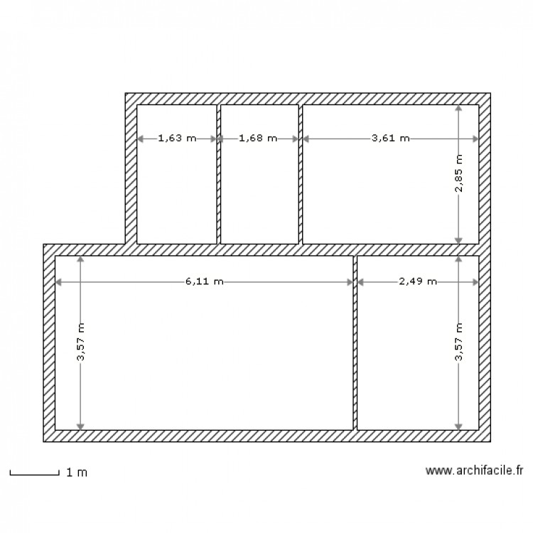 mh pm. Plan de 0 pièce et 0 m2