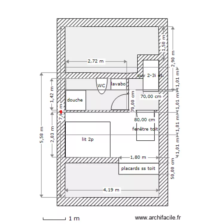 98r Deceuninck 3 ième étage. Plan de 98r Deceuninck 3 ième étage. Plan de