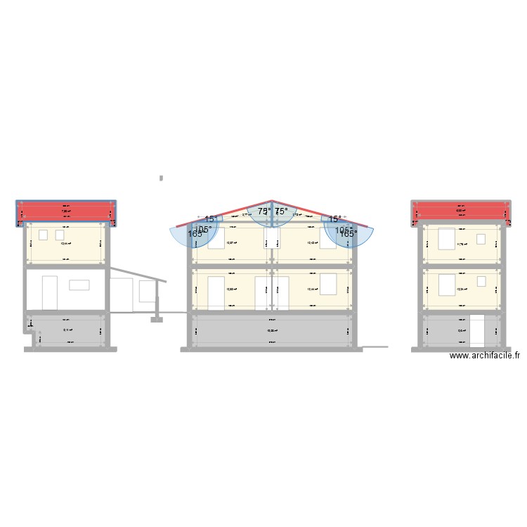 façade St Paul. Plan de 14 pièces et 144 m2