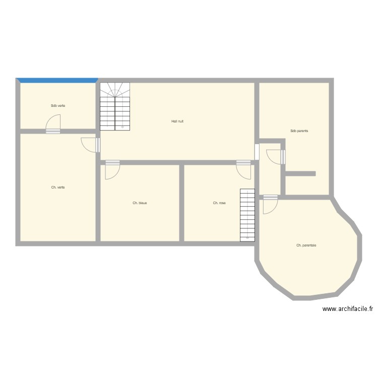 etage. Plan de 0 pièce et 0 m2
