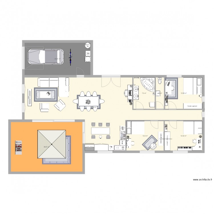 Pojet IT Villa . Plan de 0 pièce et 0 m2