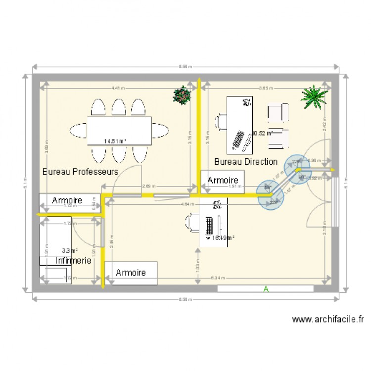 Accueil lycée Version DEVIS 3 OE Travaux finis . Plan de 0 pièce et 0 m2