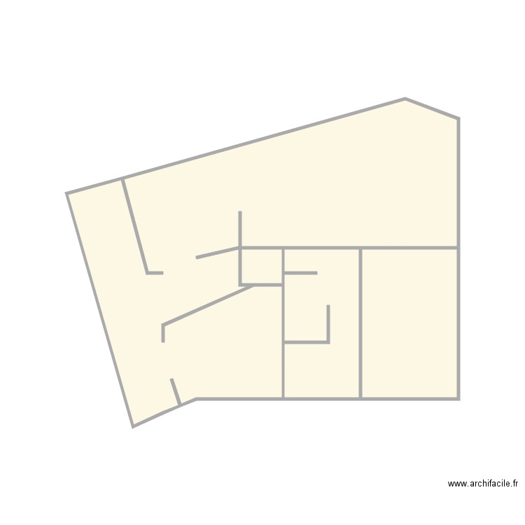 Croquis affama. Plan de 3 pièces et 21 m2