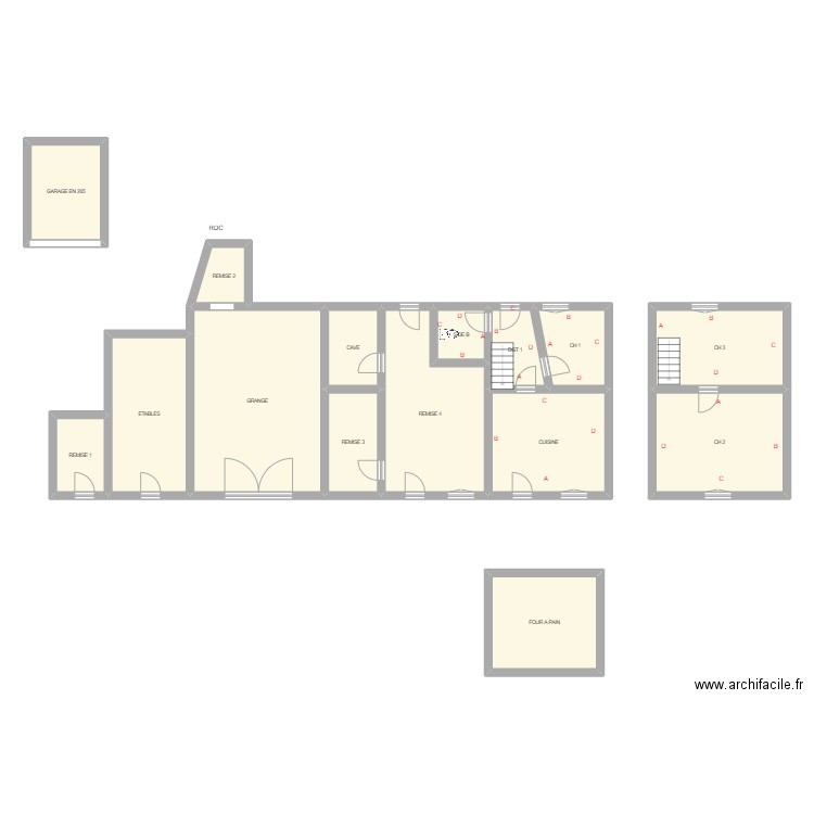 AUPETIT DOMAINE. Plan de 15 pièces et 171 m2