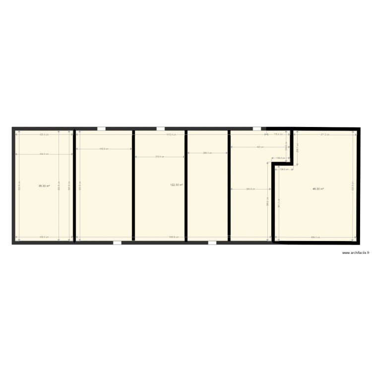 js5. Plan de 3 pièces et 204 m2