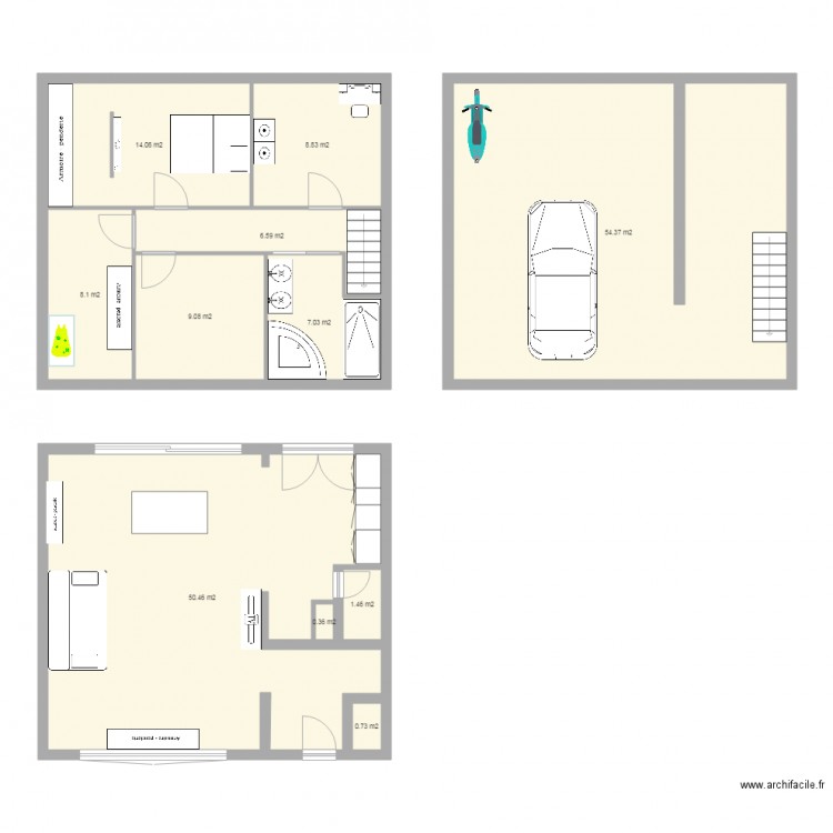 Sin Le Noble Etage. Plan de 0 pièce et 0 m2