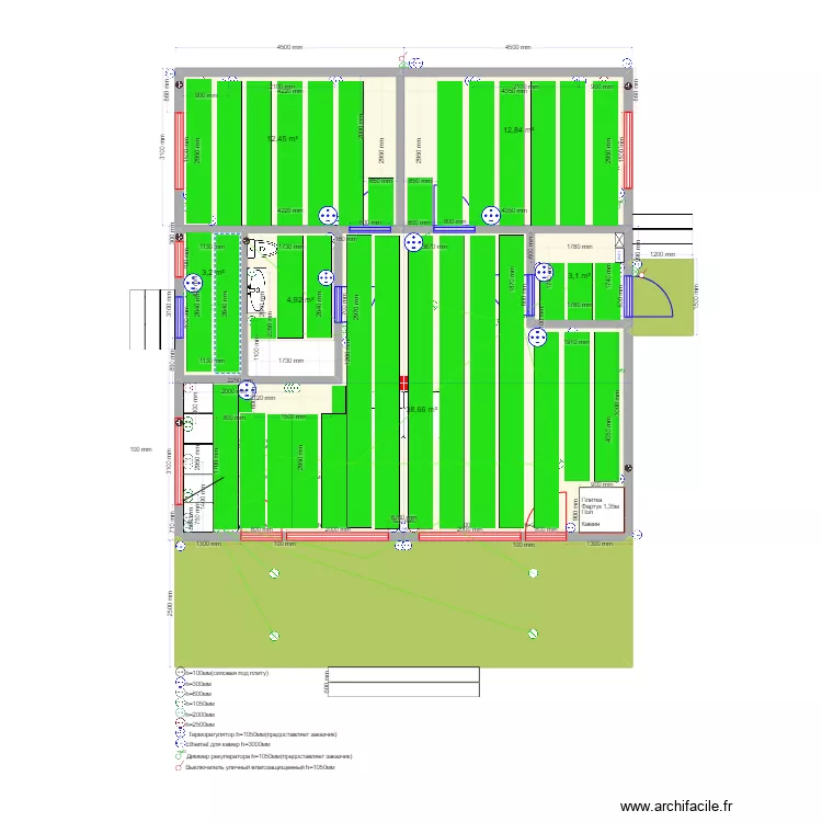 Юлия двускатка ТП. Plan de 