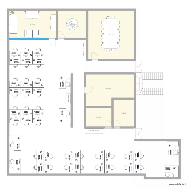 Nouveau site P1. Plan de 