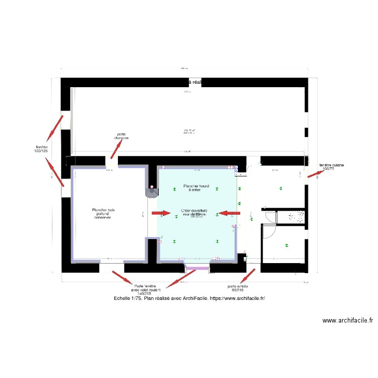 doublage. Plan de 0 pièce et 0 m2