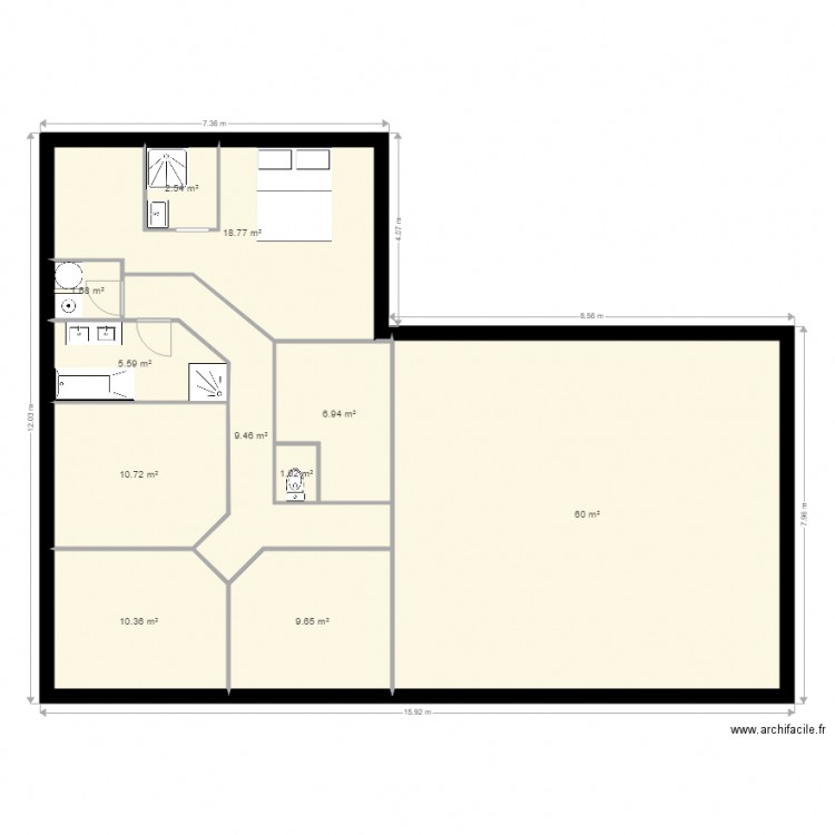 sansas1. Plan de 0 pièce et 0 m2