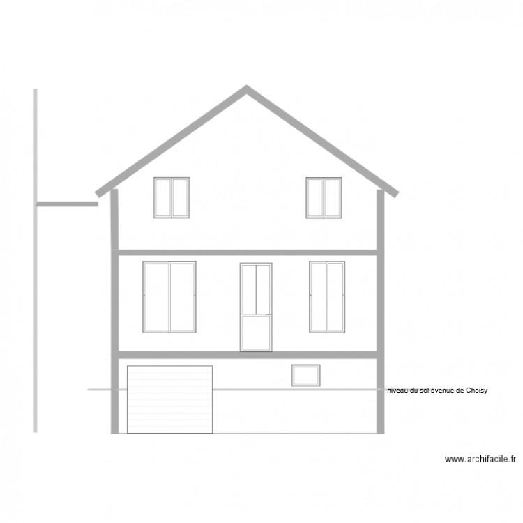 facade avant. Plan de 0 pièce et 0 m2