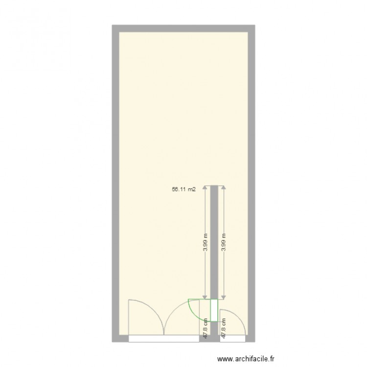 Garage Vide. Plan de 0 pièce et 0 m2