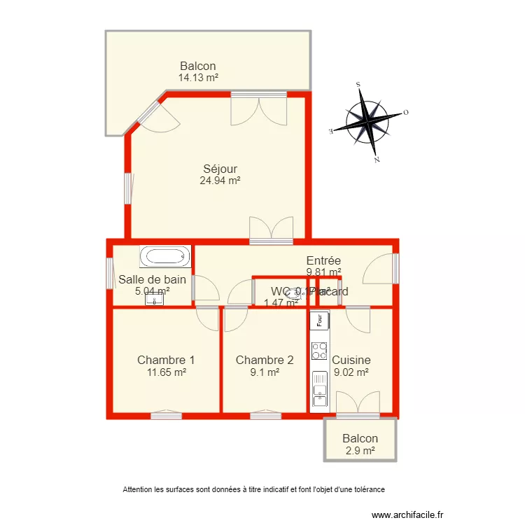 BI 3436 non c&ocirc;t&eacute;. Plan de 