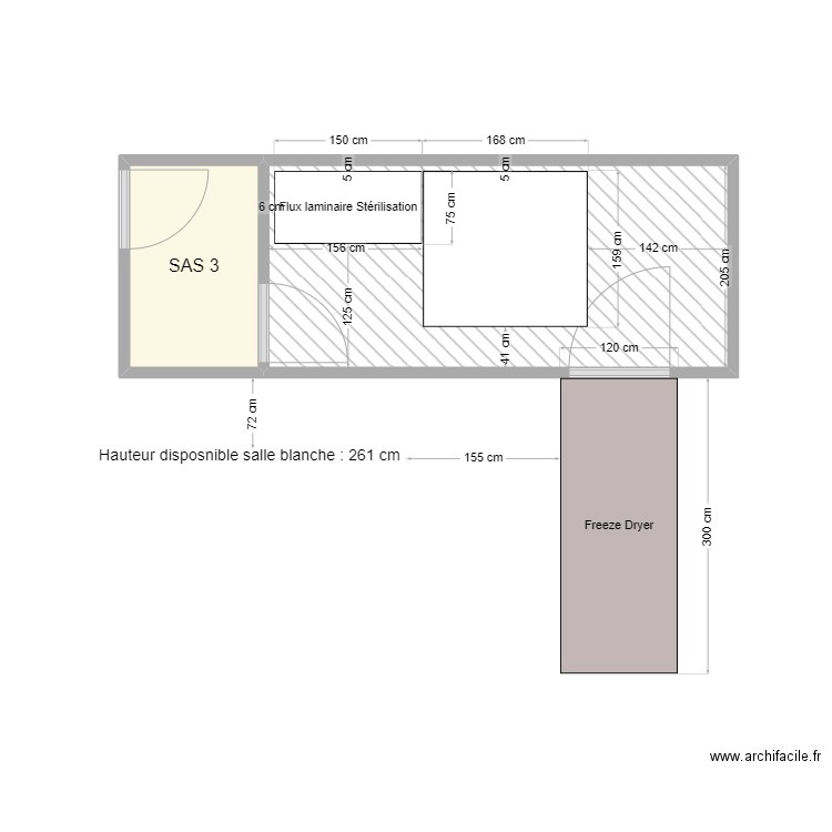 Room K Filling. Plan de 2 pièces et 12 m2