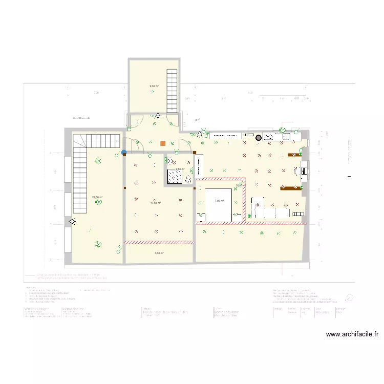 comble fini LIGHT. Plan de 