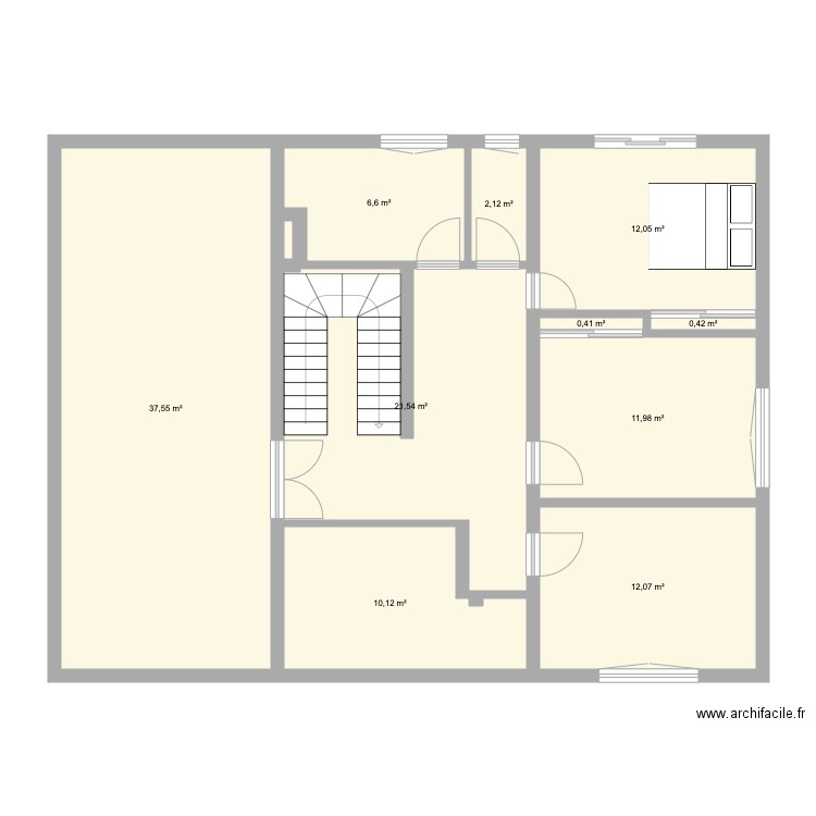 étage jouy. Plan de 0 pièce et 0 m2