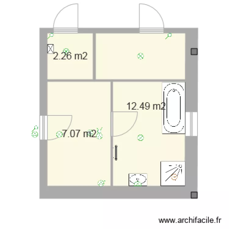 EXTENTION chambre. Plan de EXTENTION chambre. Plan de