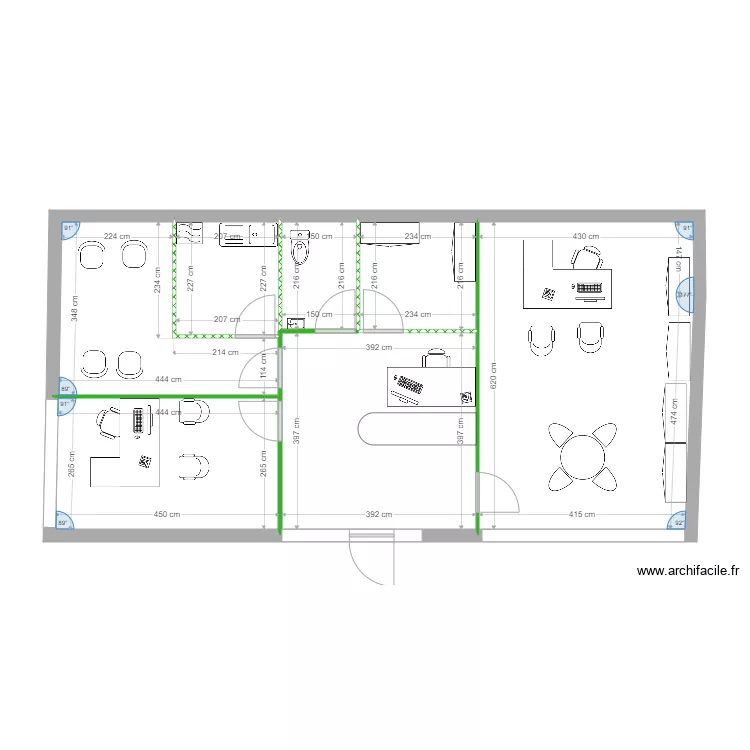 Commerces Nord v91. Plan de 