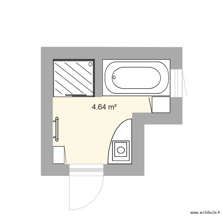 sdb sarah 1. Plan de 0 pièce et 0 m2