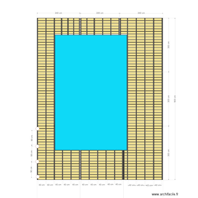PISCINE TERRASSE plot. Plan de 0 pièce et 0 m2
