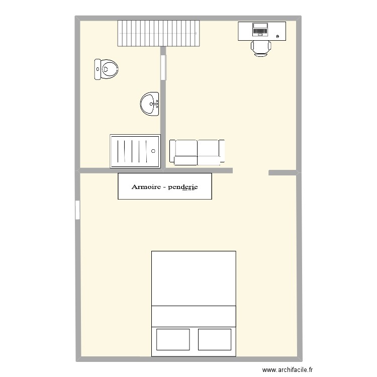 etage. Plan de 0 pièce et 0 m2