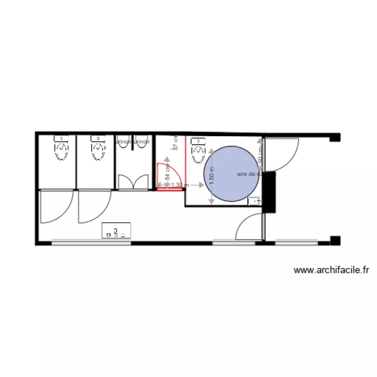 sanitaire garderie projet 2. Plan de 