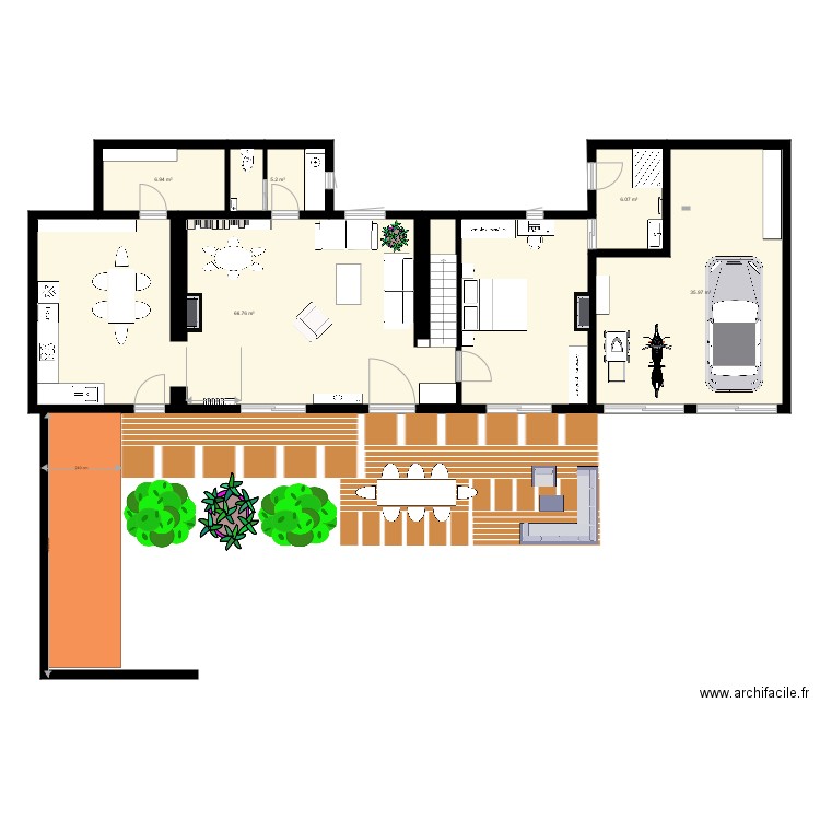 rdc maison 2. Plan de 0 pièce et 0 m2