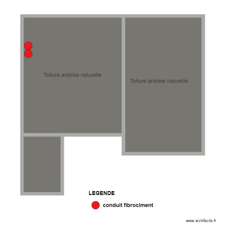 sci lot toitures. Plan de 3 pièces et 95 m2