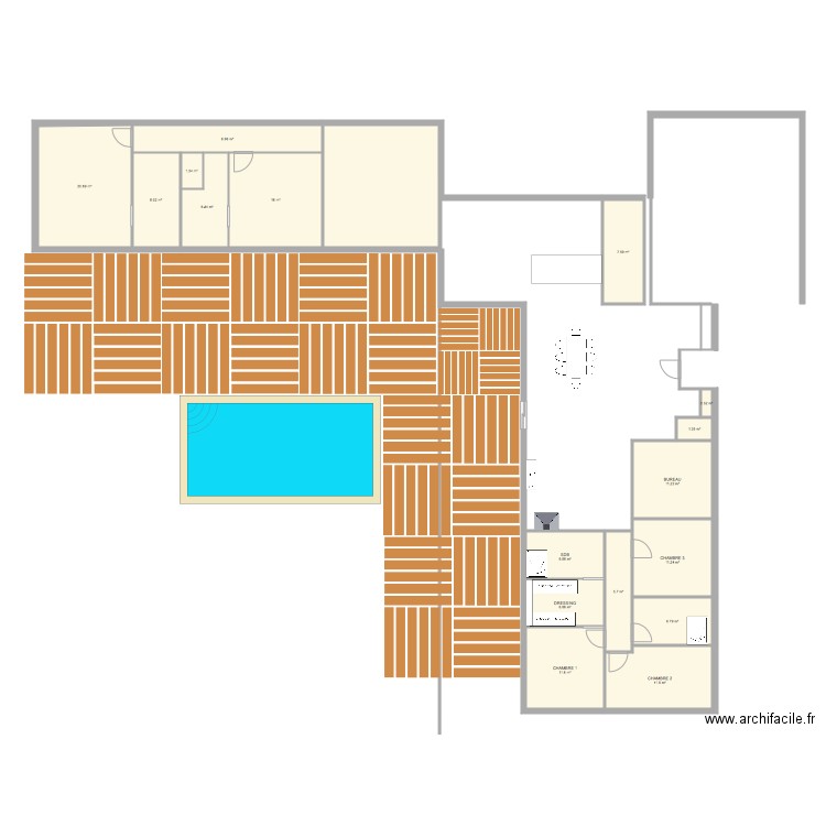 MAISON 3 CHAMBRES. Plan de 0 pièce et 0 m2