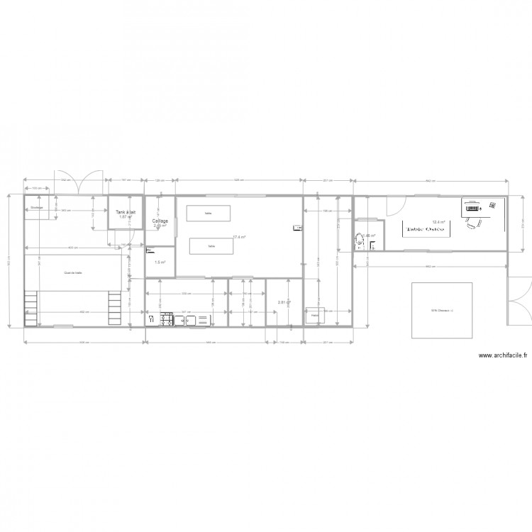 Fromagerie. Plan de 0 pièce et 0 m2