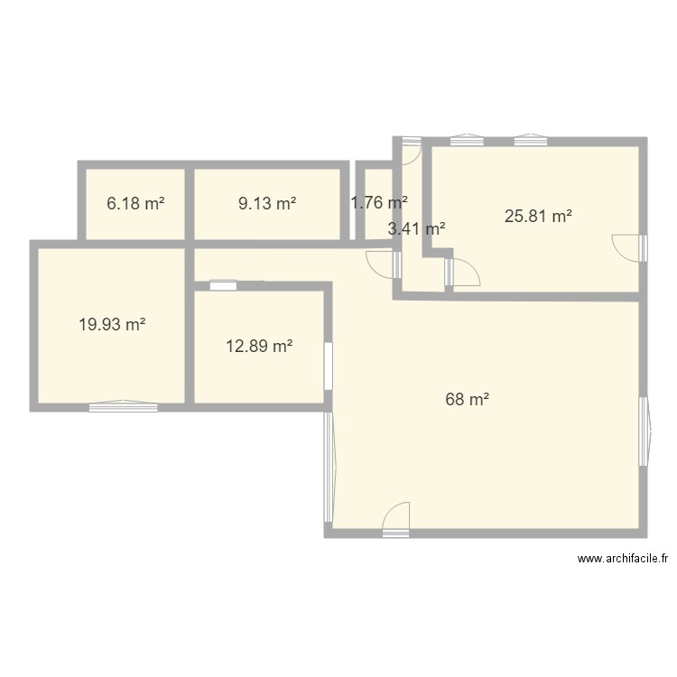 maison daguerre. Plan de 0 pièce et 0 m2