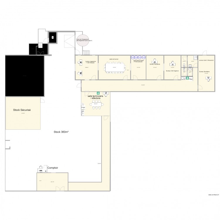 V6 Agence Alsace Thomas Edison Selestat. Plan de 0 pièce et 0 m2