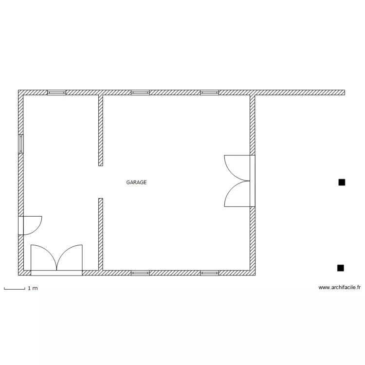 GARAGE. Plan de 