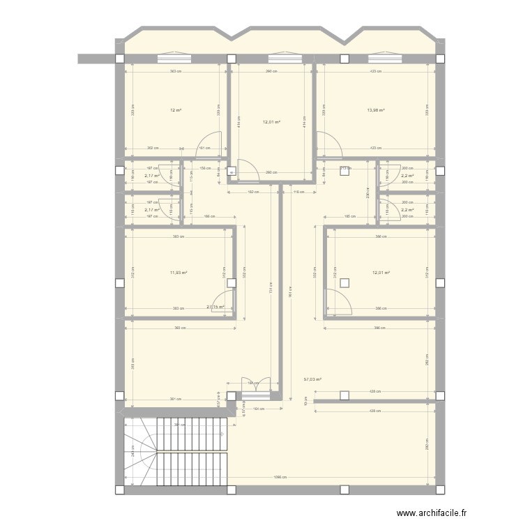 Boulainine Imad. Plan de 23 pièces et 276 m2