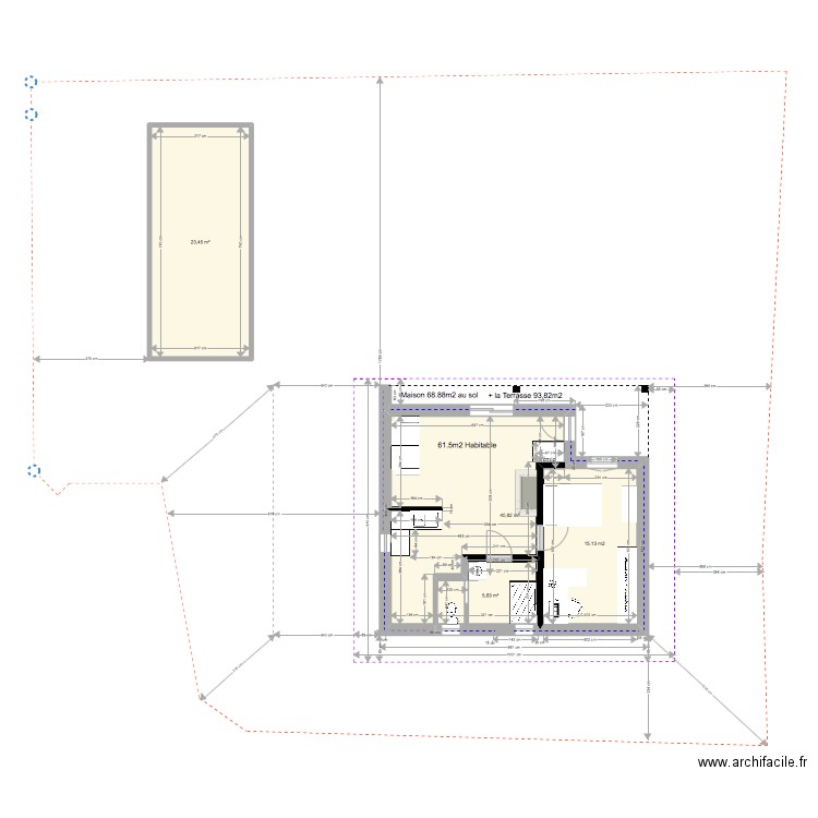 Plan simplifier. Plan de 0 pièce et 0 m2
