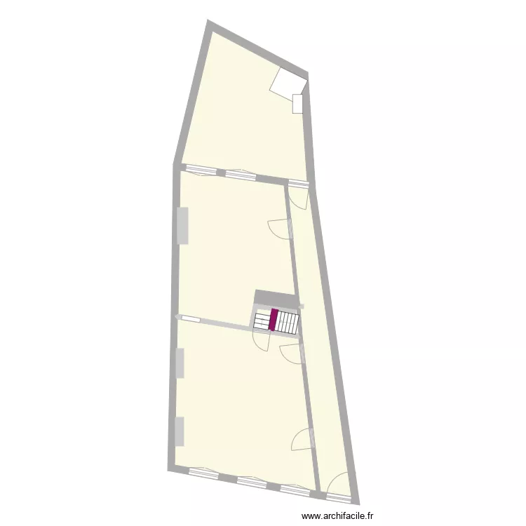 maison  cave simplification . Plan de 