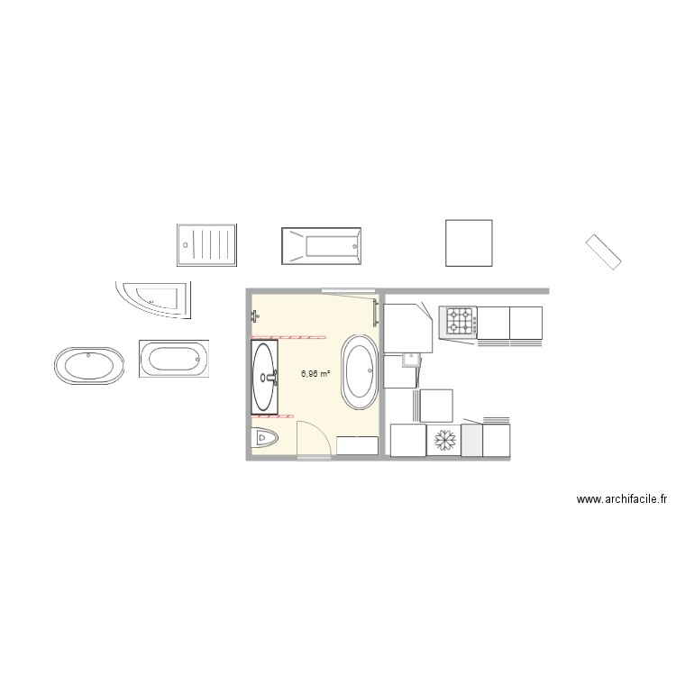 SDB 8 28. Plan de 0 pièce et 0 m2