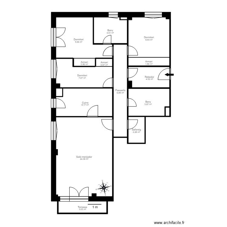 ED PROTECO BLOC C HORT DE GODI ENCAMP 2 3. Plan de 0 pièce et 0 m2