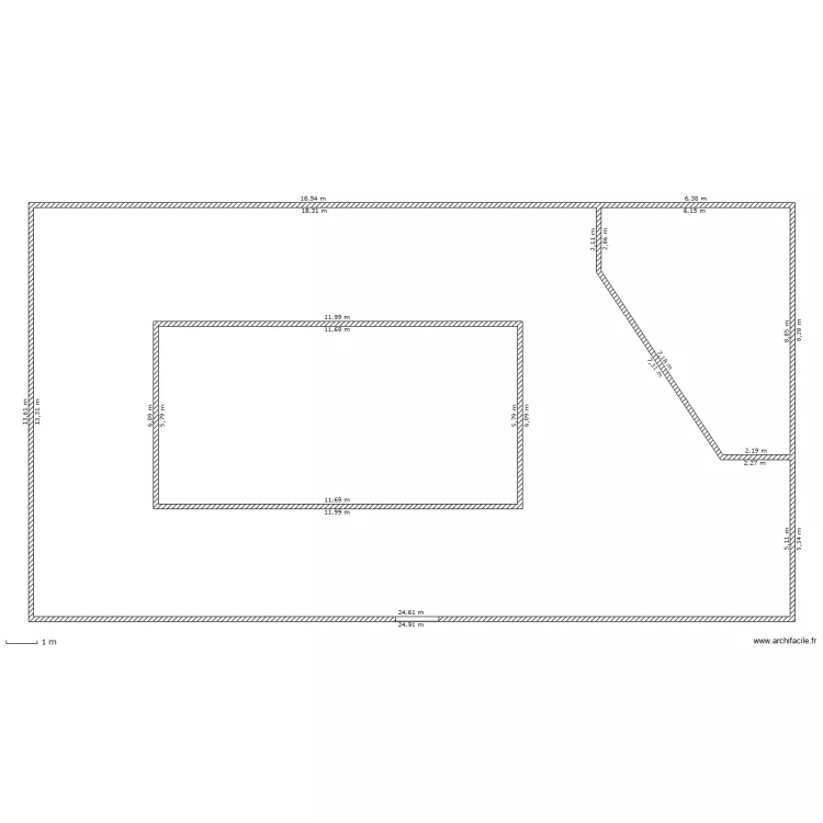 terrasse piscine. Plan de 