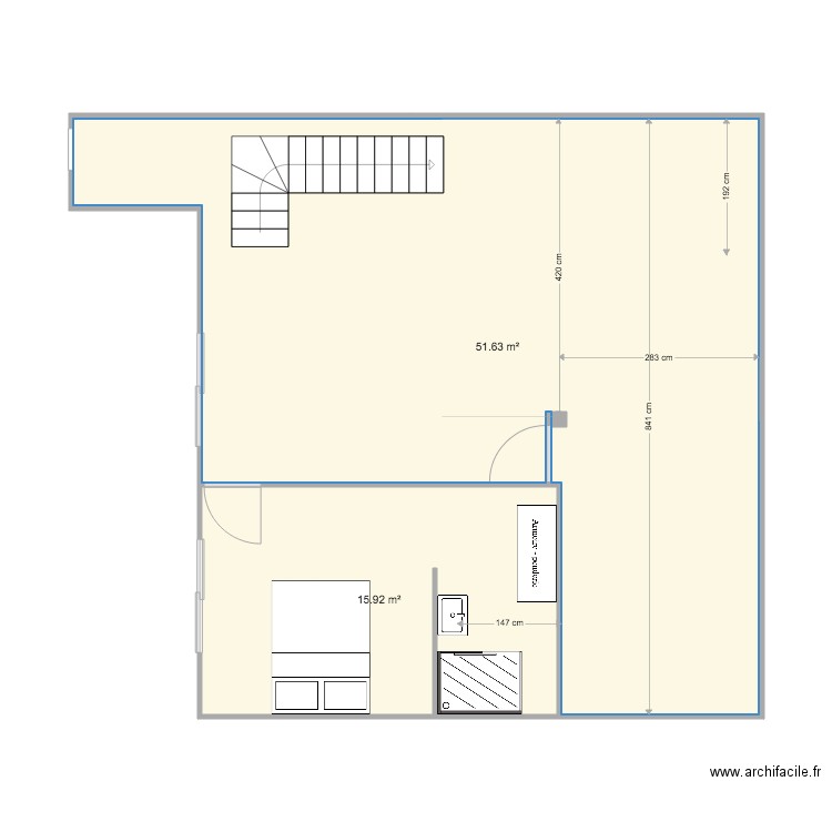 REZ DE JARDIN BONNES MESURES ESSAI 14 FEV. Plan de 0 pièce et 0 m2