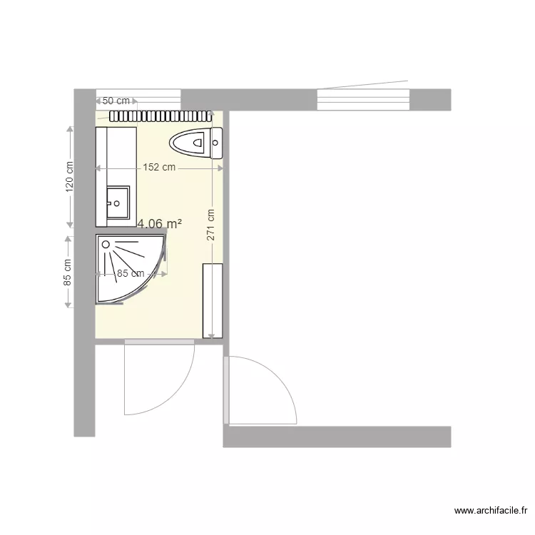 Salle de bains 04. Plan de 