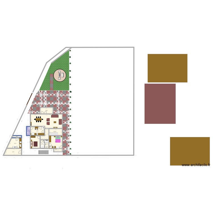 Plan-M1. Plan de 24 pièces et 227 m2