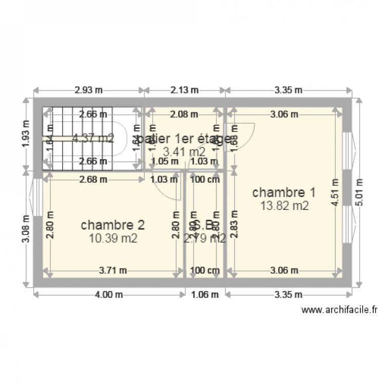 CARY 1er étage. Plan de 0 pièce et 0 m2