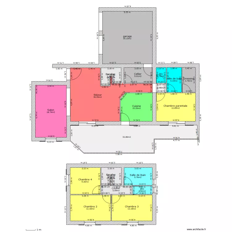 essart moyen. Plan de 