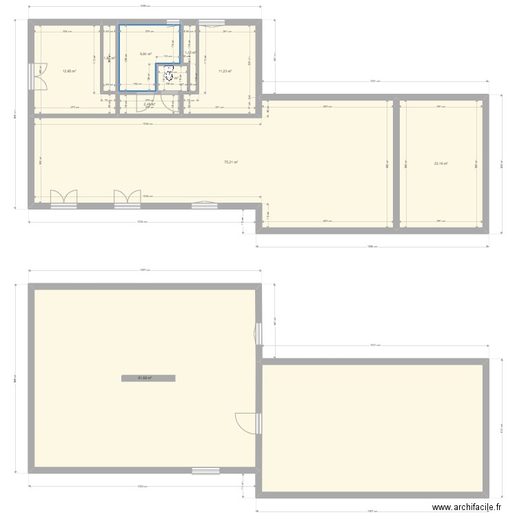 Plan type TREPT 4. Plan de 11 pièces et 276 m2