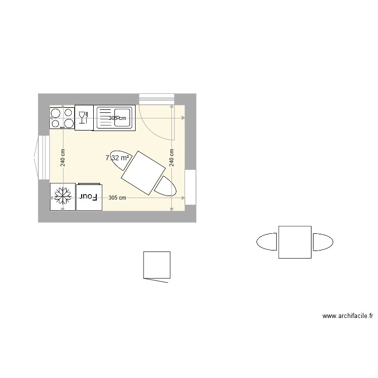 Appartement de Corte Meubles. Plan de 0 pièce et 0 m2