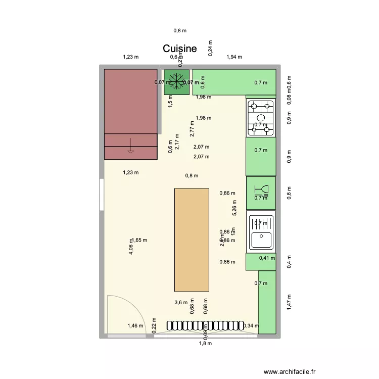 Cuisine piece à vivre 9 mai. Plan de Cuisine piece à vivre 9 mai. Plan de