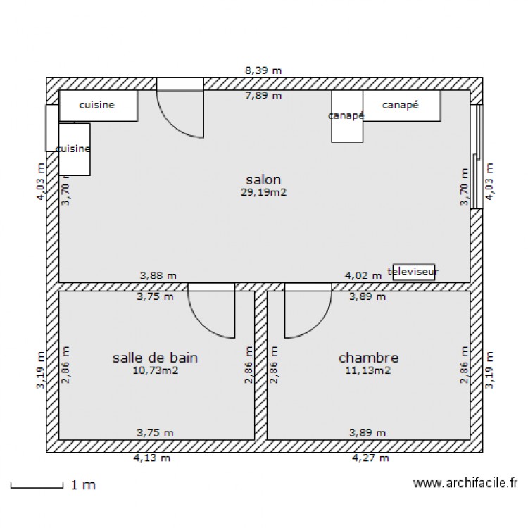 appart. Plan de 0 pièce et 0 m2