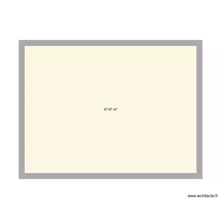 cot&eacute; gauche maison. Plan de 1  et 47 m²