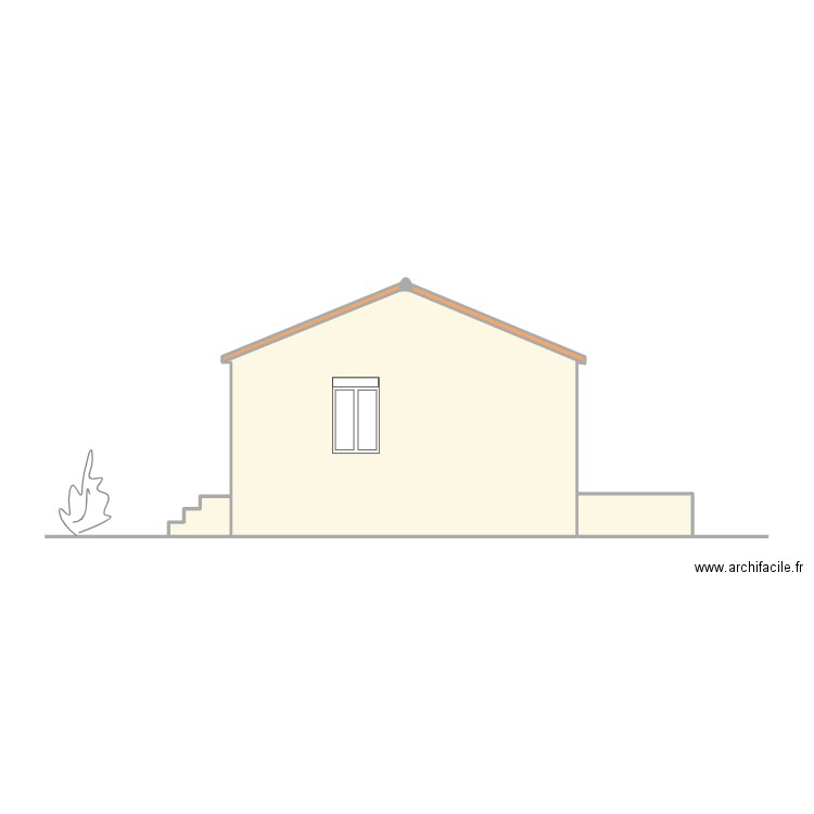 maison 65m2 Face o. Plan de 4 pièces et 38 m2
